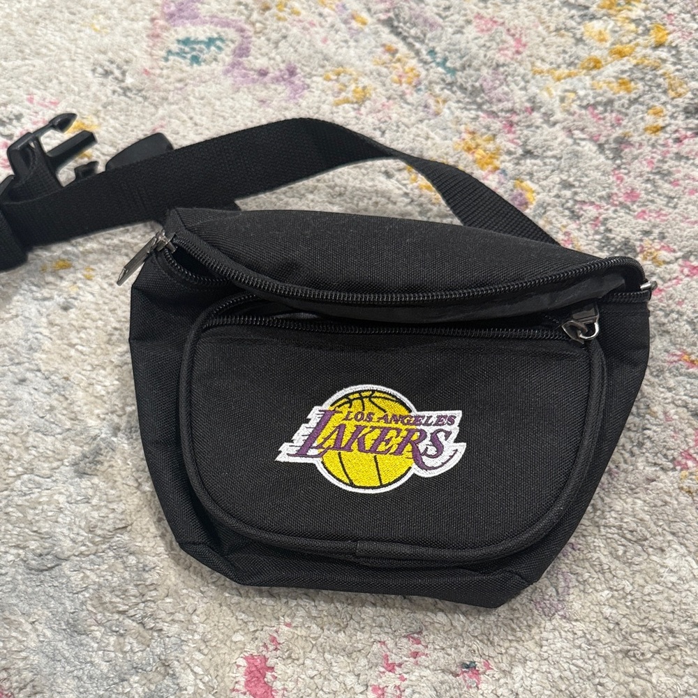 Los Angeles Lakers Black Fanny Pack